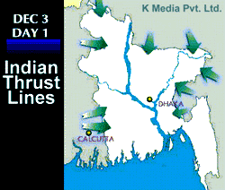 East Pakistan: Initial Indian Attacks