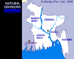 East Pakistan: Natural Regions