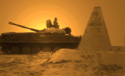 [Image: Indian Tank inside the Shakargarh Bulge]